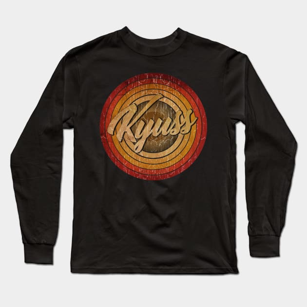 arjunthemaniac,circle vintage retro faded kyuss Long Sleeve T-Shirt by arjunthemaniac